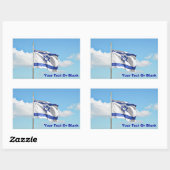 vlag van Israël Rechthoekige Sticker (Vel)