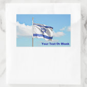 vlag van Israël Rechthoekige Sticker (Tas)