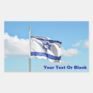 vlag van Israël Rechthoekige Sticker