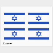 Vlag van Israël Rechthoekige Sticker (Vel)