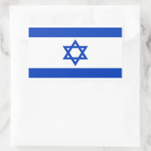 Vlag van Israël Rechthoekige Sticker (Tas)