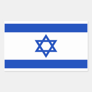 Vlag van Israël Rechthoekige Sticker