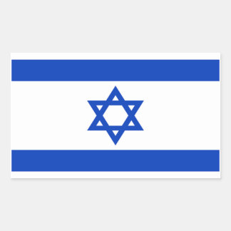 Vlag van Israël Rechthoekige Sticker