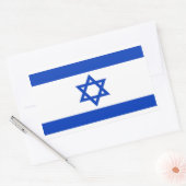 Vlag van Israël Rechthoekige Sticker (Envelop)