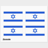 Vlag van Israël Rechthoekige Sticker (Vel)