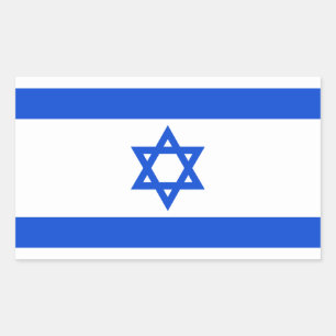 Vlag van Israël Rechthoekige Sticker