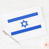 Vlag van Israël Rechthoekige Sticker (Envelop)