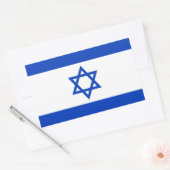 Vlag van Israël Rechthoekige Sticker (Envelop)