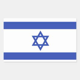Vlag van Israël Rechthoekige Sticker