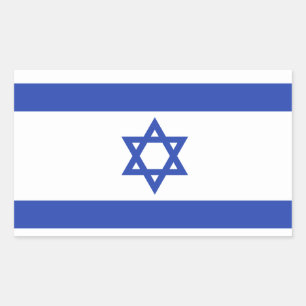 Vlag van Israël Rechthoekige Sticker