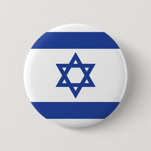 Vlag van Israël Ronde Button 5,7 Cm (Voorkant)