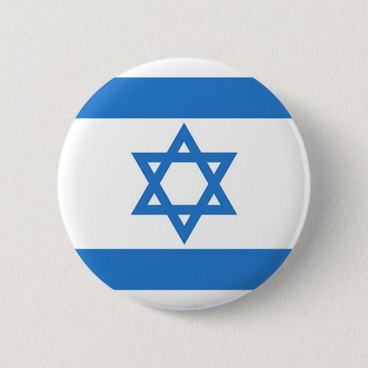 Vlag van Israël Ronde Button 5,7 Cm (Voorkant)