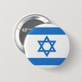Vlag van Israël Ronde Button 5,7 Cm (Voorkant /achterkant)