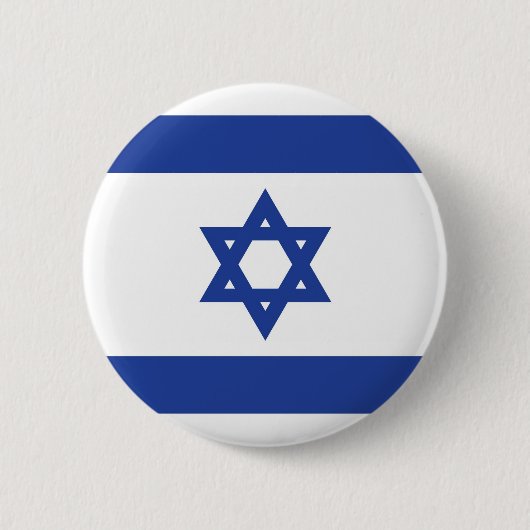 Vlag van Israël Ronde Button 5,7 Cm (Voorkant)