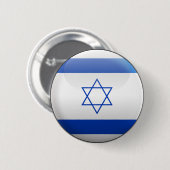 Vlag van Israël Ronde Button 5,7 Cm (Voorkant /achterkant)