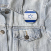 Vlag van Israël Ronde Button 5,7 Cm (In situ)