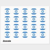 Vlag van Israël Ronde Sticker (Vel)