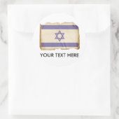 Vlag van Israël Ronde Sticker (Tas)
