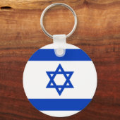 Vlag van Israël Sleutelhanger (Voorkant)