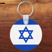 Vlag van Israël Sleutelhanger (Voorkant)