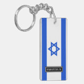 Vlag van Israël Sleutelhanger (Voorkant Links)