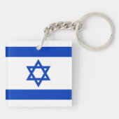 Vlag van Israël Sleutelhanger (Achterkant)