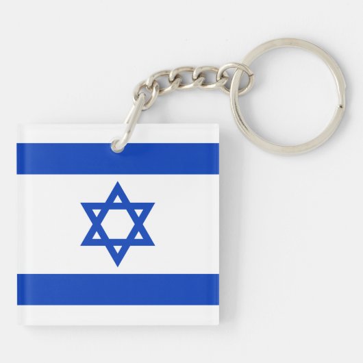 Vlag van Israël Sleutelhanger (Achterkant)