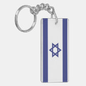 Vlag van Israël Sleutelhanger (Voorkant Links)