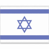 Vlag van Israël Sticker (Voorkant)
