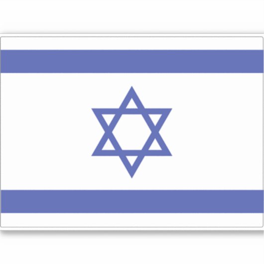 Vlag van Israël Sticker (Voorkant)
