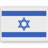 Vlag van Israël Sticker (Voorkant)