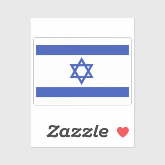 Vlag van Israël Sticker (Vel)