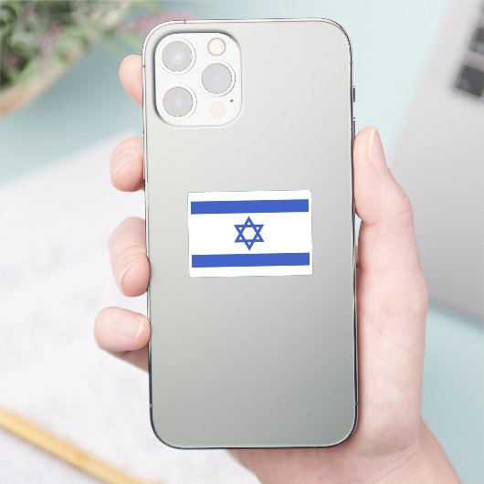 Vlag van Israël Sticker (Telefoon)