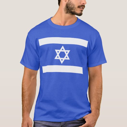 Vlag van Israël T-shirt (Voorkant)