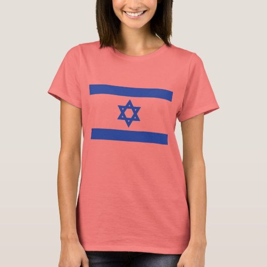 Vlag van Israël T-shirt (Voorkant)
