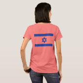 Vlag van Israël T-shirt (Achterkant volledig)