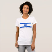 Vlag van Israël T-shirt (Voorkant volledig)