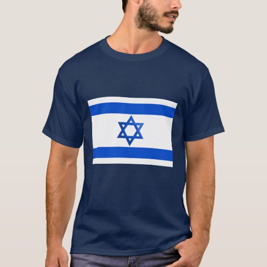 Vlag van Israël T-shirt (Voorkant)