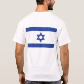 Vlag van Israël T-shirt (Achterkant)