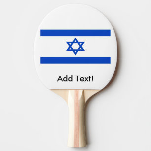 Vlag van Israël Tafeltennisbatje