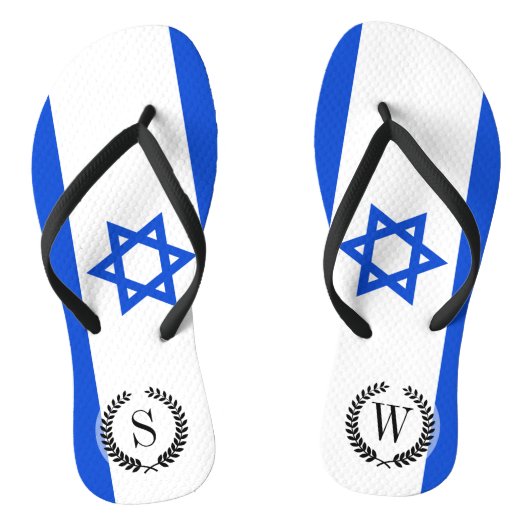 Vlag van Israël Teenslippers (Voetbed)