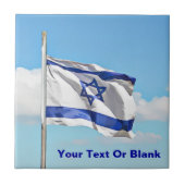 vlag van Israël Tegeltje (Voorkant)