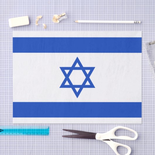 Vlag van Israël Tissuepapier (Craft)