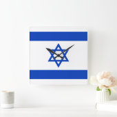 Vlag van Israël Vierkante Klok (Huis)
