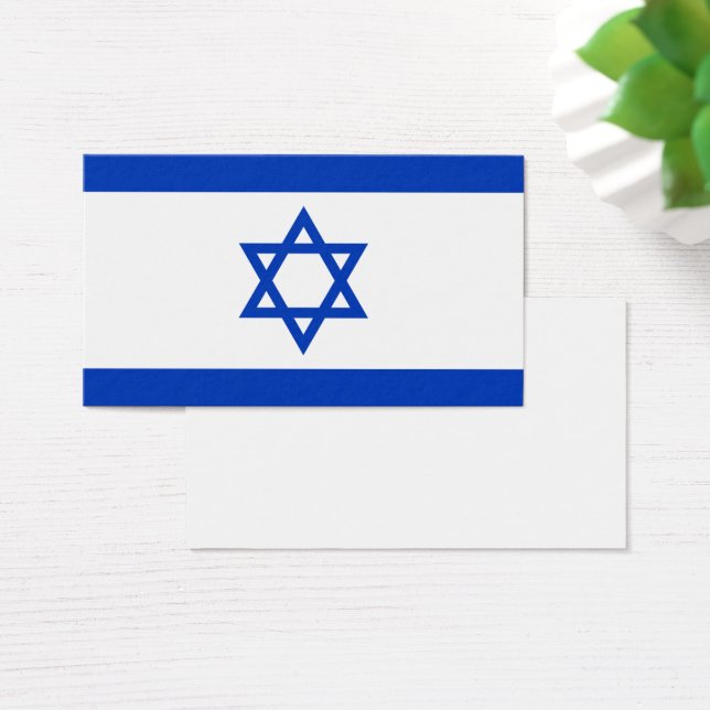 Vlag van Israël Visitekaartje (Bureau)