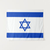 Vlag van Israël Wandkleed (Voorkant (horizontaal))
