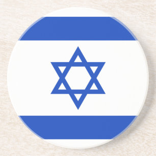 Vlag van Israël Zandsteen Onderzetter