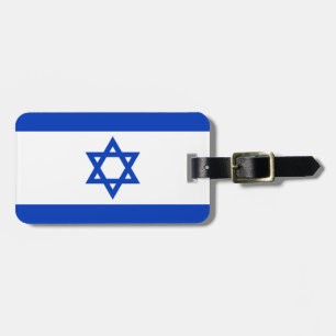 Vlag van Israëlisch Bagagelabel met lederriem