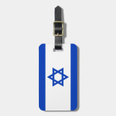 Vlag van Israëlisch Bagagelabel met lederriem (Voorkant verticaal)