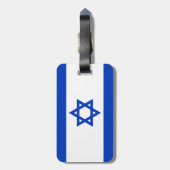 Vlag van Israëlisch Bagagelabel met lederriem (Achterkant verticaal)
